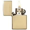 thumbnail image 4 of Zippo High Polish Solid Brass Pocket Lighter, 4 of 7