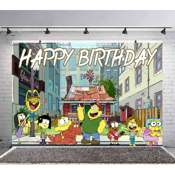 Big City Greens Backdrop Banner Party Supplies Poster Movie Theme Background for Photography Kids Birthday Decorations
