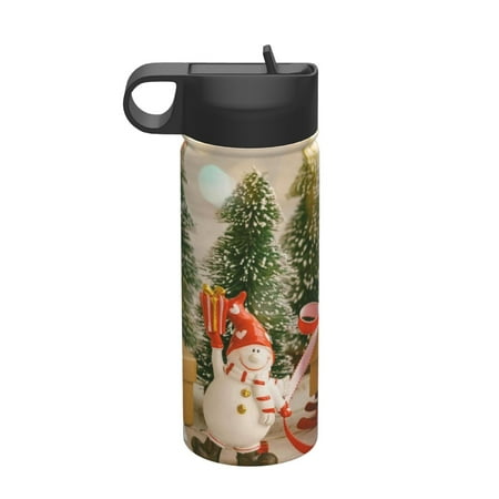 

Tideii Holiday Christmas Stars for 18OZ Insulated Space Bottle Stainless Steel Water Cup with Straw Suitable for Outdoor Sports Unisex
