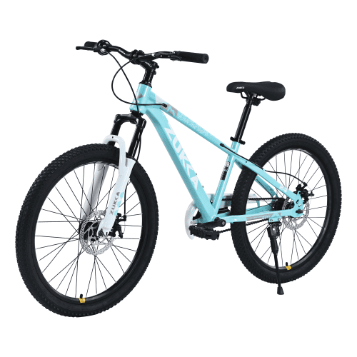POVANLI  Mountain Bike,24 Inch MTB for 9-12 Yr, Blackish Blue (Gift)