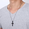 thumbnail image 4 of Stainless Steel Small Cross Necklace for Womens and Girls,24 Inch, 4 of 4