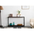 thumbnail image 3 of Zimtown Console Table, Sofa Table, Metal Frame, Easy Assembly, for Entryway, Living Room,Reddish Brown, 3 of 8