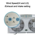 thumbnail image 2 of Optimus Tracker Twin 8" 3-Speed Reversible Window Fan, 2 of 6