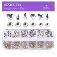 thumbnail image 2 of Ensemble de Décorations d'Ongles 12 Compartiments avec Gemmes d'Ongles en Forme de Papillon et Cœur, 2 of 6