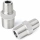 thumbnail image 1 of Adaptador hexagonal de acero 304, reductor roscado macho de 1/2" a 1/8" para tuberías, 1 of 5