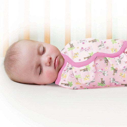 Garanimals SwaddleMe Infant Wrap, 2Pack, Pink Zebra, Large