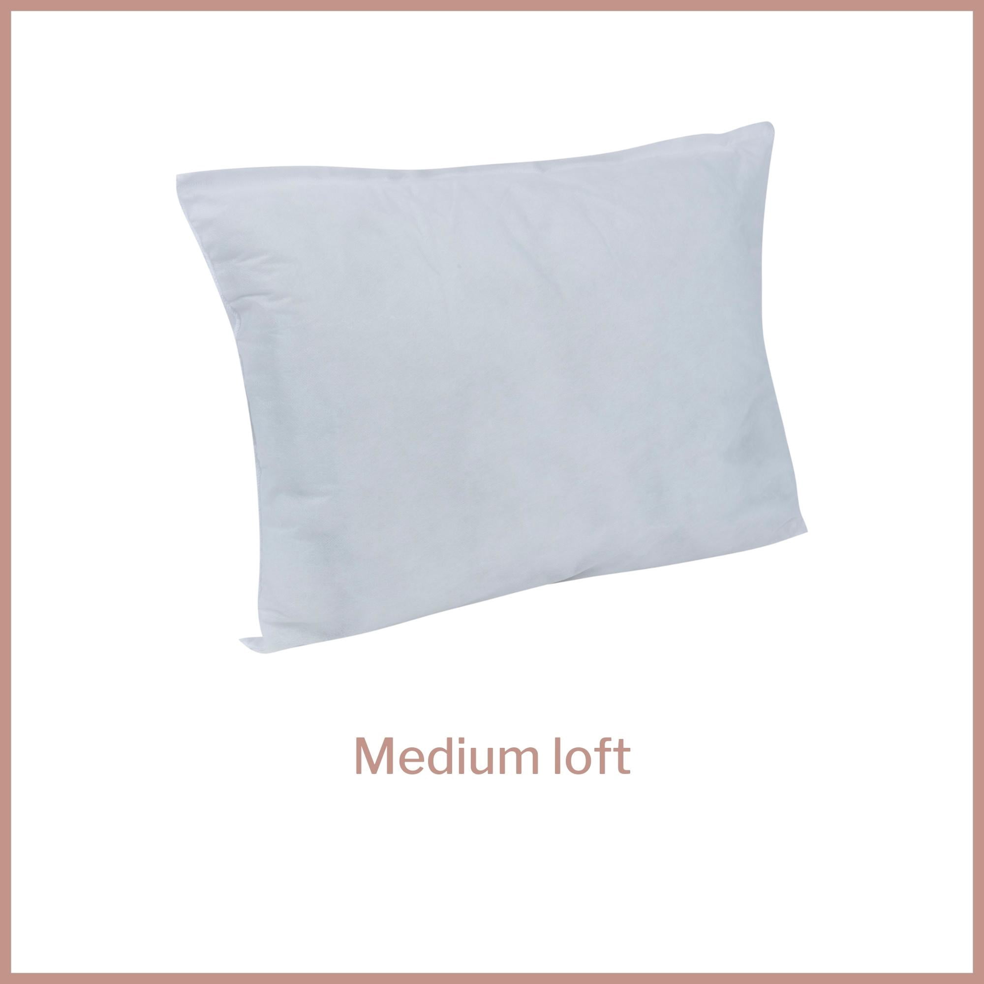 McKesson Disposable Pillow - Standard Size Fiberfill Medium Loft Medical Pillows, 24 Ct
