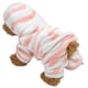 thumbnail image 5 of Polar Coral claro rojo raya verde Otoño Invierno cuatro pies sudaderas con capucha para mascotas ropa pijamas cálidos ropa para perros gatos, 5 of 5