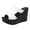 White, variant on Clearence Women's Cutout Leather Platform Wedge Sandals Slip-On Round Toe Summer Beach Vacation Slides Lightweight Casual Shoes with Cushioned Sole for Outdoor Walking Comfort