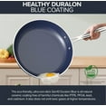 thumbnail image 3 of Nuwave 13pc Lux Pots and Pans Set, Healthy G10 Duralon Ceramic Coating Forged Lightweight Ultra Nonstick Cookware Set, Stay-Cool Handles, Works on All Cooktops & Oven, Blueberry, 3 of 7
