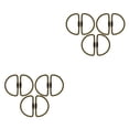 thumbnail image 1 of Llavero Bearachild 6 piezas en forma de U latón tornillo Plata Bronce, 1 of 6