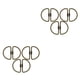 thumbnail image 4 of Llavero anillo llaveros Toystoory 6 piezas en forma de U Plata Bronce, 4 of 6