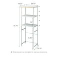 thumbnail image 7 of Yamazaki Home Storage Rack - Three Sizes, White, Steel, 67-Inch (Fridge), Supports 64.9 pounds, Adjustable, 7 of 7