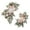 White, variant on 2 Pieces Silk Flowers Hanging Wedding Arch Wreath for Farmhouse Wall Wedding Champagne White