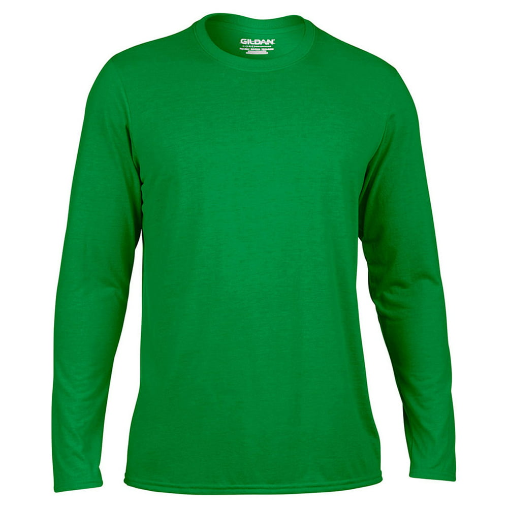 Gildan - Gildan 42400 Aquafx Wicking Men's T Shirt -Irish Green-Large ...