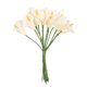 thumbnail image 1 of 12 mini lirios artificiales de cala para novia, boda, decoración de fiesta, ramo de flores de PE de tacto real (marfil), 1 of 7