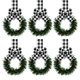 thumbnail image 1 of 1/4 Piezas Pequeña Corona Navidad 11 8 Pulgadas Gabinete Mini (), 1 of 9