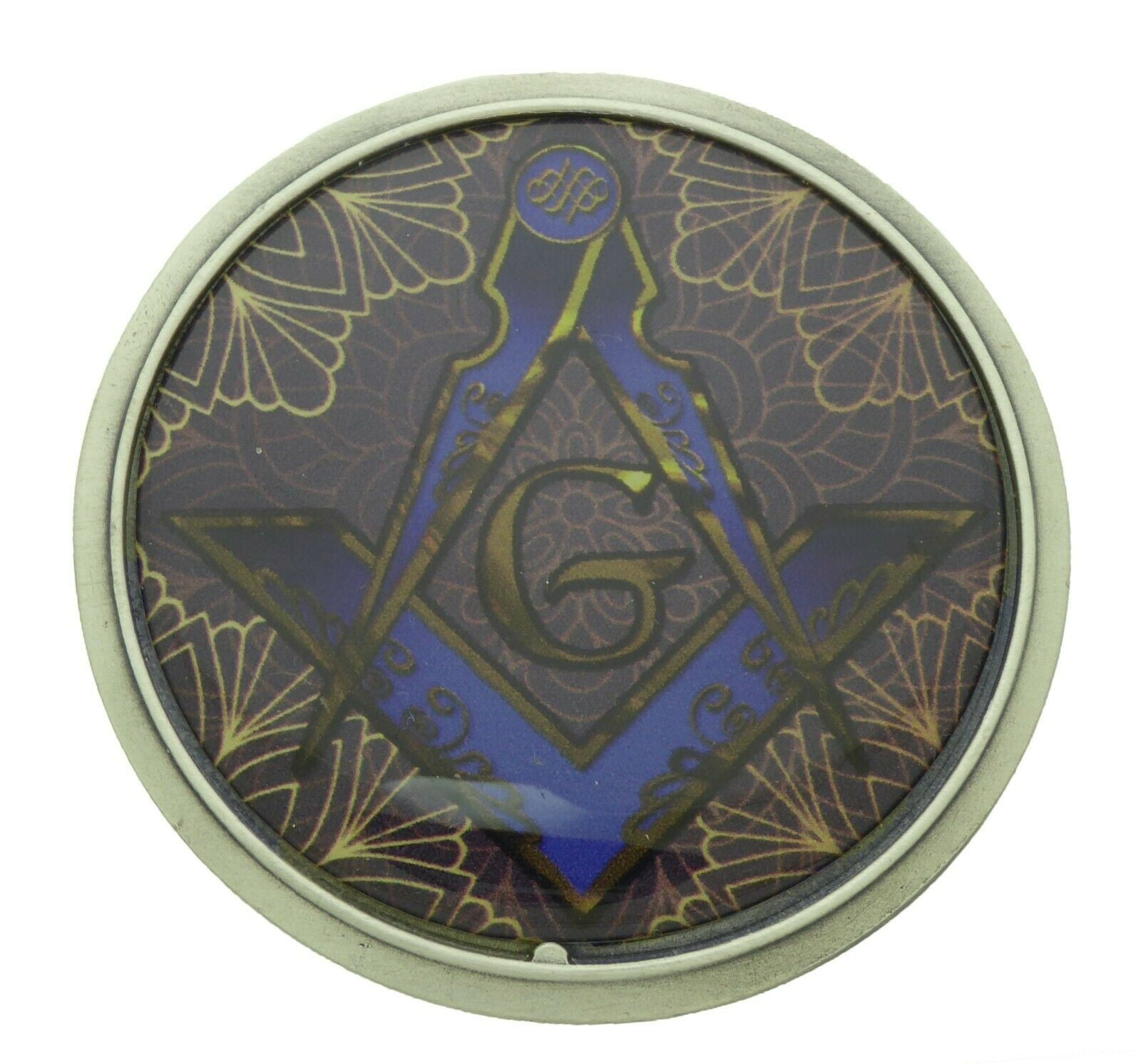 Removable Lighter Belt Buckle New Masonic Fraternal Compass Masonry Freemasonry 