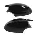 thumbnail image 2 of Rear View Side Mirror , 2Pcs Backup Mirror Case Glossy Black  For E90 E91 E92 E93 PRE-LCI Model For E81 E82 E88 All Models For E87 Facelifted Models, 2 of 8