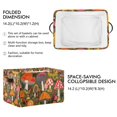 thumbnail image 2 of Yayeee Canvas Storage Basket with Handles for Shelves Fabric Bins Closet Organizer, Vibrant Mushroom, 2 of 8