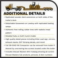 thumbnail image 5 of Cat Caterpillar CT660 Day Cab w/Lowboy Trailer & CB-534D XW Vibratory Asphalt Compactor Core Classics 2 pc Set 1/50 Models Diecast Masters 85601 C, 5 of 8