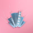 thumbnail image 2 of 6 Pcs Tissue Paper Fan Paper Flowers for Birthday Party Wedding Decoration (Blue), 2 of 4