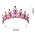 thumbnail image 2 of Corona de boda con diamantes de imitación, diadema para niñas, princesa, fiesta de cumpleaños, accesorios de boda nupcial, regalo navideño para mujeres y niñas, 2 of 5