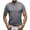 Gray, variant on IDOPIP Mens Henley Short Sleeve Shirt Cotton Casual Shirt Summer Basic T Shirt L Black
