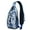 Hawaiian Botani, variant on Tropical Floral Sling Backpack, Lightweight Crossbody Daypack with Exotic Botanical Design, Ideal for Beach Travel, Summer Adventures, and Outdoor Activities