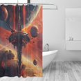 Abstract closeup painting Shower Curtain, Waterproof Fabric Shower