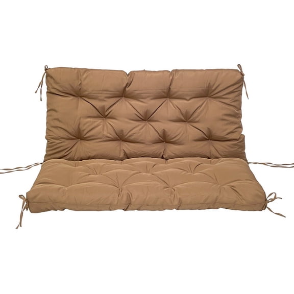 Bench Cushions for Outdoor Furniture Porch Patio Swing Chair Replacement Thick Cushion with Backrest 2 or 3 Person Waterproof 40x40 Inch