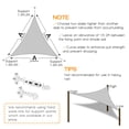 thumbnail image 2 of Outdoor Sunshade Sail Canvas Canopies & Privacy Screens Shading for Patio Garden Backyard, 12'x12'x12', 2 of 7