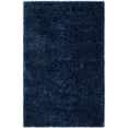 thumbnail image 4 of Safavieh Toronto Shag 4' X 6' Handmade Polyester Rug in Navy, 4 of 9