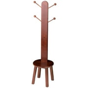 Gift Mark Standing Coat Rack and Stool