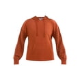 thumbnail image 5 of Time and Tru Women's Fleece Hoodie with Crochet Long Sleeves, Sizes XS-XXXL, 5 of 5