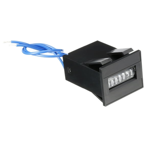 Uxcell Electromagnetic Counter 7 Digit 0-9999999 Range Electronic Pulse Totalizer 7-24V