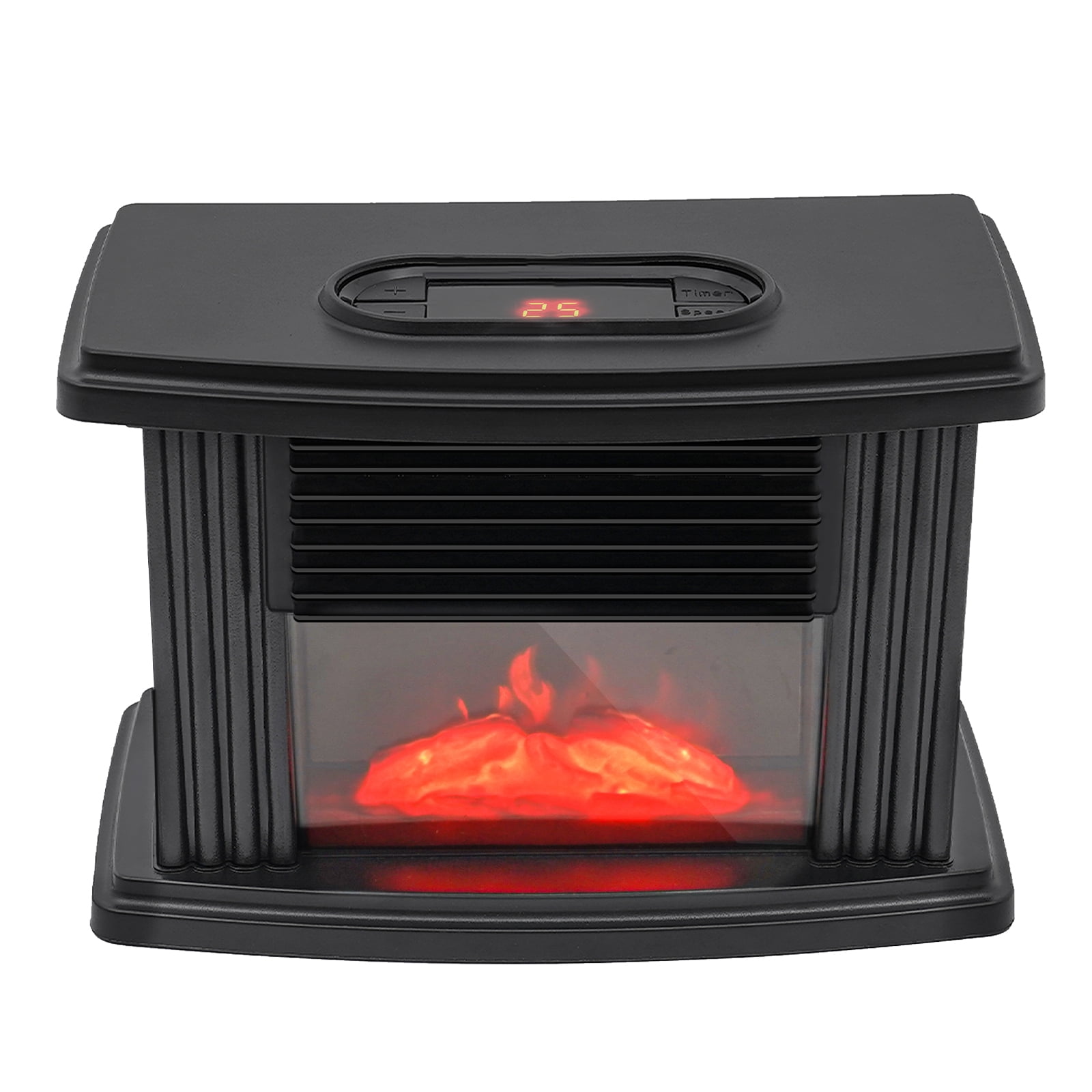 ChicHomey ​​1000W 3D Flame Electric Heater with ABS Housing,Compact & Portable,Free Standing Space Heater Stove for Indoor Use Home Office