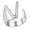 V, variant on Adjustable Letter Ring for Women Men - 26 Initial Alphabet Open Ring, Personalized Silver Statement Ring, Fashionable Couple Ring