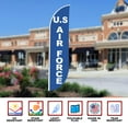 thumbnail image 6 of Air Force Sign feather flag Pole Kit for Outdoor by Mavis Printing|15 FEET Long Polyester Outdoor Banner Flag Stand for Easy Hang |HD Print Swooper Flag Pole Mount to Advertise Air Force, 6 of 7