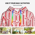 thumbnail image 4 of Daiia Popcorn 1 Pattern Women's Fashion Hoodies & Sweatshirts with Kangaroo Pocket Hooded Sweatshirt with Eye-catching Drawstrings-XX-Large, 4 of 7