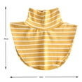 thumbnail image 3 of Dsscvnef Fake Collar Women's Fall & Winter Inner Layer Knit Scarf Neck Warmer Striped High Neck Stretchable False Boy Ruffled Shirt Turtle Neck Dickey, 3 of 3