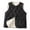 Black, variant on Heisall Womens Casual Vests V Neck Pocket Button Front Sleeveless Hoodless Solid Color Outerwear
