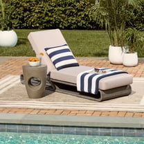 Safavieh Vale Steel Outdoor Lounge Chairs, Gray