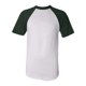 thumbnail image 1 of Augusta Sportswear - Camiseta de béisbol de manga corta para hombre, color blanco y verde oscuro Ropa deportiva Augusta 423, 1 of 1