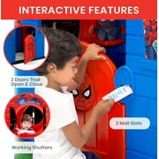 Marvel Spider-Man Plastic Indoor/Outdoor Playhouse with Easy Assembly by Delta Children, Blue/Red
