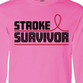 thumbnail image 4 of Inktastic Stroke Survivor Red Ribbon Awareness Long Sleeve T-Shirt, 4 of 5