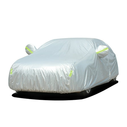 Leadwolf Car Cover Waterproof All Weather for Porsche Macan SUV Oxford Fabric Upgraded UV Protective Vehicle Cover Length up to 181 " Silver