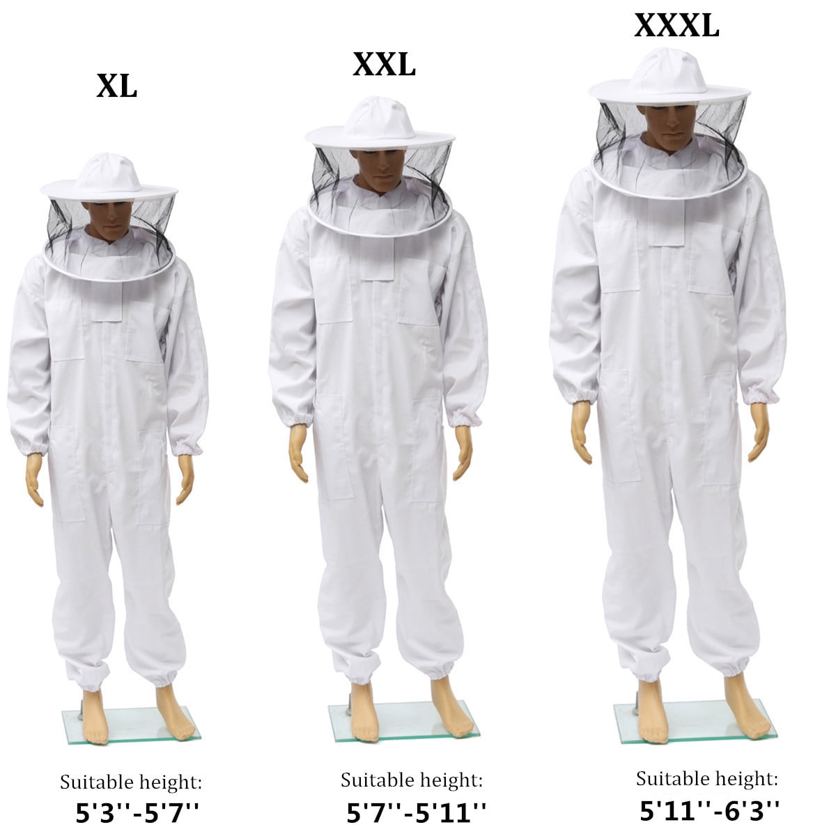 Round style hood Professional-grade Bee keeping Suit X Large Size jacket