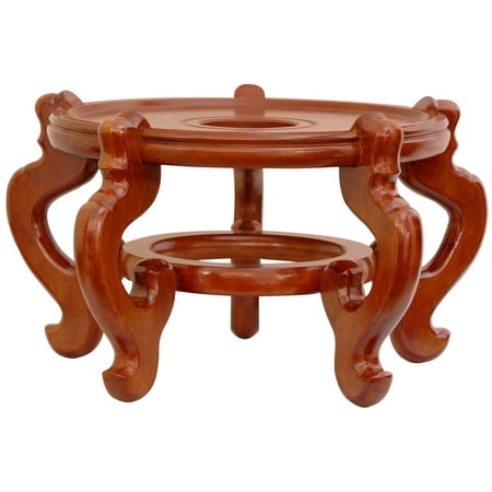 UPC: 0849527036280 | Oriental Furniture Rosewood Fishbowl Stand  Honey