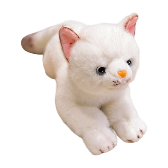 Sinyiin Lovely Kitten Stuffed Animal Toy Realistic Cats Plush Doll Adult Kids Room Decors